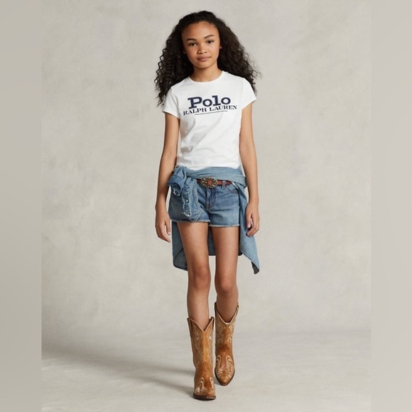 Polo Ralph Lauren Frayed Cotton Denim Short - Picture 1 of 10